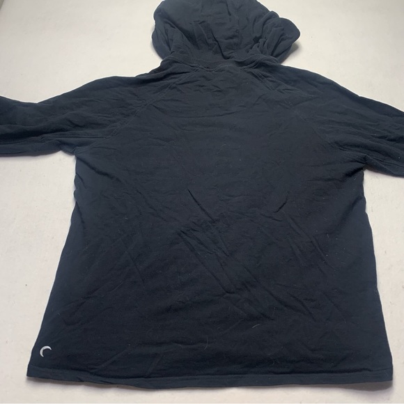 Zyia Quilted Front Black Hoodie Sweatshirt size XXXl 16-18 - Picture 8 of 10